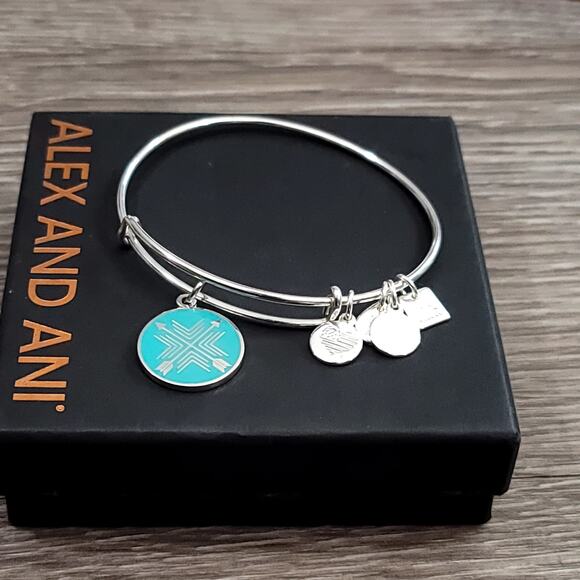 Alex and Ani Arrows of Friendship Charm Bracelet - Picture 3 of 9